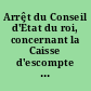 Arrêt du Conseil d'État du roi, concernant la Caisse d'escompte : du 27 septembre 1783.