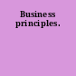 Business principles.