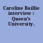 Caroline Baillie interview : Queen's University.
