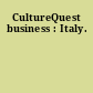 CultureQuest business : Italy.