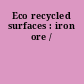 Eco recycled surfaces : iron ore /