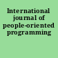 International journal of people-oriented programming