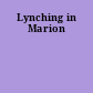 Lynching in Marion