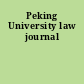 Peking University law journal
