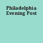 Philadelphia Evening Post