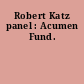 Robert Katz panel : Acumen Fund.