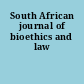 South African journal of bioethics and law