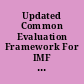 Updated Common Evaluation Framework For IMF Capacity Development And Guidance Note.