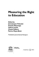 Measuring the right to education /