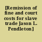 [Remission of fine and court costs for slave trade Jason L. Pendleton]