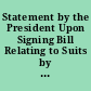 Statement by the President Upon Signing Bill Relating to Suits by Automobile Dealers Against Manufacturers