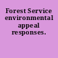 Forest Service environmental appeal responses.