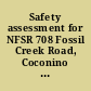 Safety assessment for NFSR 708 Fossil Creek Road, Coconino National Forest /