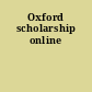 Oxford scholarship online