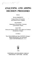 Analysing and aiding decision processes /