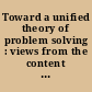 Toward a unified theory of problem solving : views from the content domains /