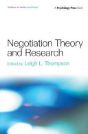 Negotiation theory and research /