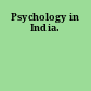 Psychology in India.