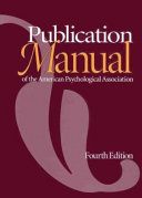 Publication manual of the American Psychological Association.
