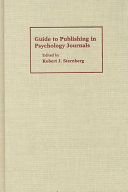 Guide to publishing in psychology journals /