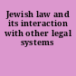 Jewish law and its interaction with other legal systems