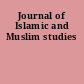 Journal of Islamic and Muslim studies