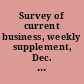 Survey of current business, weekly supplement, Dec. 19, 1940.