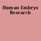 Human Embryo Research