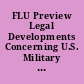 FLU Preview Legal Developments Concerning U.S. Military Operations, Wartime Detention, and Prosecution of War Crimes : CRS Legal Sidebar.