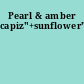 Pearl & amber capiz"+sunflower"