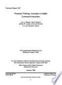 Practical thinking : innovation in battle command instruction /