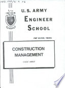 Construction management : student handout /