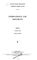 International law documents /