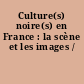 Culture(s) noire(s) en France : la scène et les images /