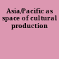 Asia/Pacific as space of cultural production