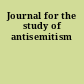 Journal for the study of antisemitism