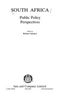 South Africa : public policy perspectives /