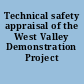 Technical safety appraisal of the West Valley Demonstration Project /