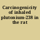 Carcinogenicity of inhaled plutonium-238 in the rat