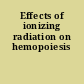 Effects of ionizing radiation on hemopoiesis