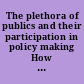 The plethora of publics and their participation in policy making How can they properly participate?