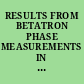 RESULTS FROM BETATRON PHASE MEASUREMENTS IN RHIC DURING THE SEXTANT TEST.