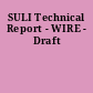 SULI Technical Report - WIRE - Draft