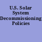 U.S. Solar System Decommissioning Policies