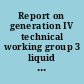 Report on generation IV technical working group 3 liquid metal reactors.