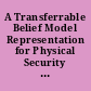 A Transferrable Belief Model Representation for Physical Security of Nuclear Materials