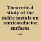Theoretical study of the noble metals on semiconductor surfaces and Ti-base shape memory alloys