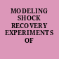 MODELING SHOCK RECOVERY EXPERIMENTS OF SANDSTONE