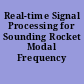 Real-time Signal Processing for Sounding Rocket Modal Frequency Estimation
