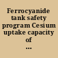 Ferrocyanide tank safety program Cesium uptake capacity of simulated ferrocyanide tank waste. Final report.